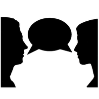 Talking people