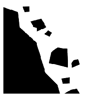 Chute de pierre